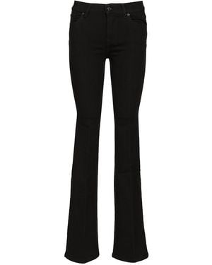 7 For All Mankind Bootcut Skinny Jeans - Black