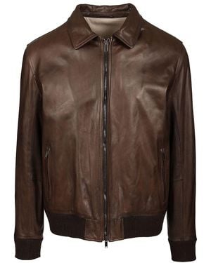 Al Duca d'Aosta Leather Jacket - Brown