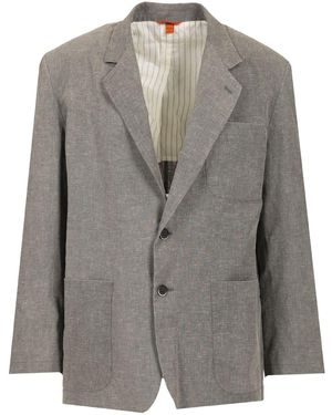 Barena Single Breasted Jacket Linen Blend - Grey
