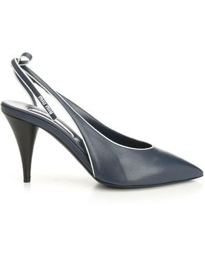 Miu Miu Slingback Décolleté - Gray