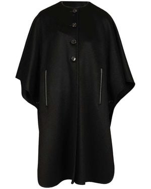 Max Mara Long Cape - Black