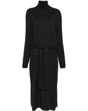 Lemaire Trompe L'Oeil Midi Dress - Black