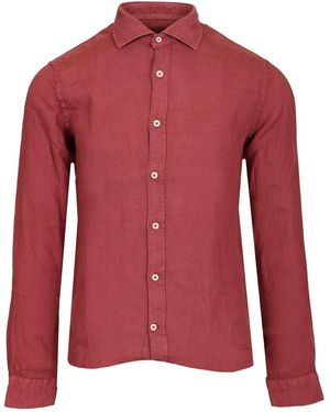 Al Duca d'Aosta Linen Shirt - Red