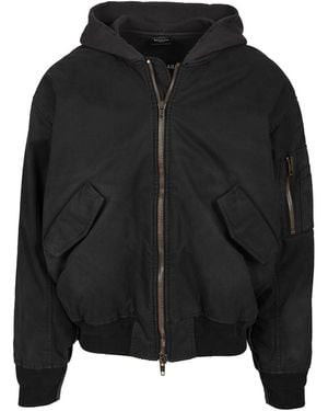 Balenciaga Hybrid Bomber - Black