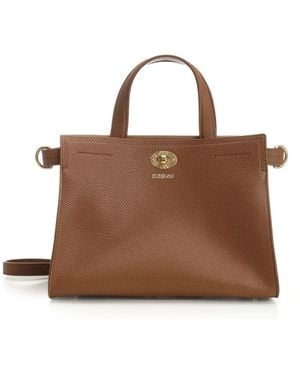 Burberry Mini "cotswolds" Tote Bag - Brown