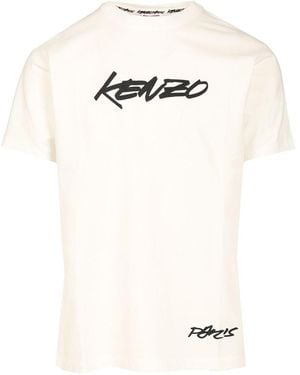 KENZO T-shirt Futura - Natural