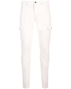 Al Duca d'Aosta Velvet Cargo Pants - White