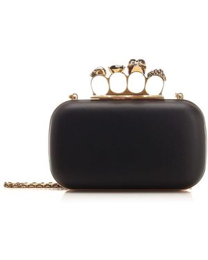 Alexander McQueen "the Knuckle" Clutch - Black