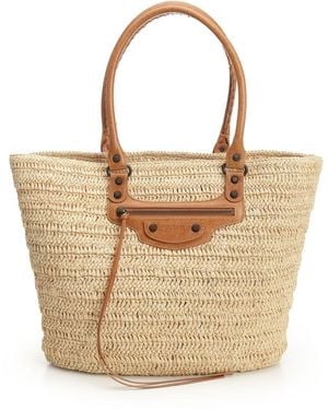Balenciaga "le City" Medium Basket - White