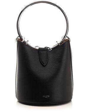 Alaïa Ring Bucket Handbags - Black