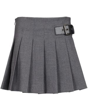 DUNST Pleated Mini Skirt - Gray