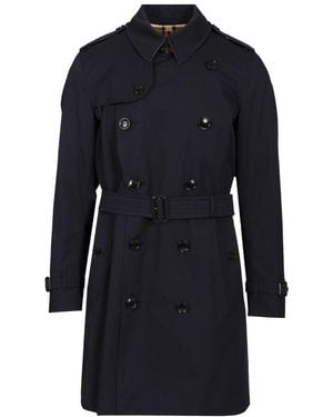 Burberry "the Kensington" Medium Trench - Blue