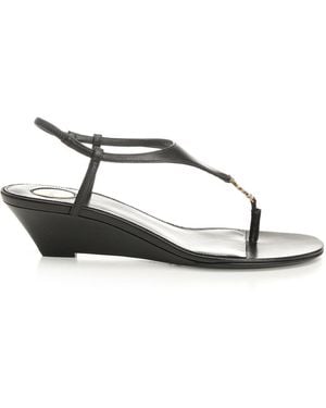 Saint Laurent "cassandre" Wedges - Black