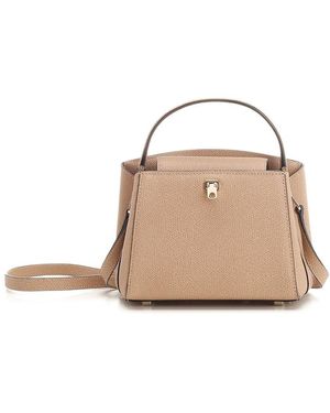 Valextra "brera" Micro Shoulder Bag - Natural