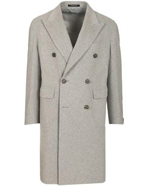 Tagliatore "london" Double-breasted Coat - Grey