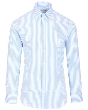Al Duca d'Aosta Cotton Button Down Shirt - Blue