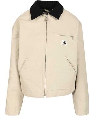 Carhartt Women's Og Detroit Jacket Jackets Grey - Natural
