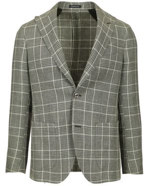 Al Duca d'Aosta Linen And Wool Jacket - Green