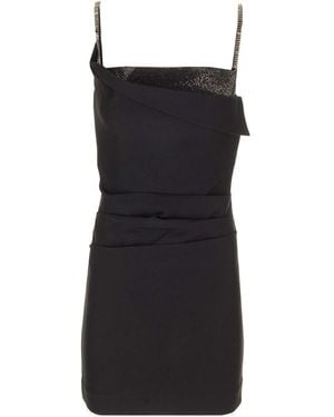 Roland Mouret Stretch Crepe Mini Dress - Black