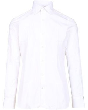 ZEGNA Tailored Shirt In Stretch Cotton - White