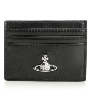 Vivienne Westwood Leather Card Holder - Black