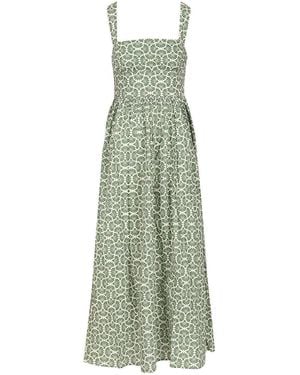 Matteau Wrap Midi Dress - Green