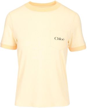 Chloé Logo T-Shirt - Natural