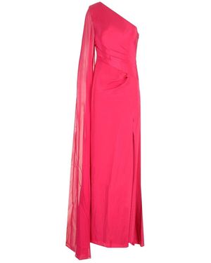 Roland Mouret Asymmetrical Silk Dress - Pink