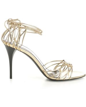 Saint Laurent "babylone" Sandals - Metallic