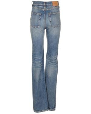 Saint Laurent Used Paris Denim Carrot-Fit Jeans in Black | Lyst