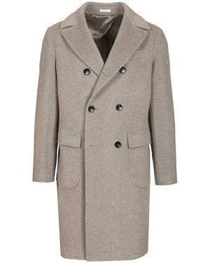 Al Duca d'Aosta Cashmere "ulster" Coat - Grey