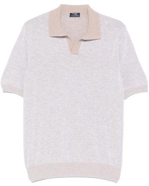 Barba Napoli Cotton Polo Shirt - White
