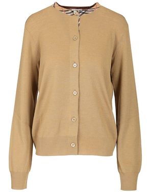 Burberry Wool Cardigan - Natural