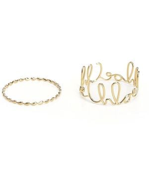 Chloé Set Of "chloé Iconic" Bracelets - Natural