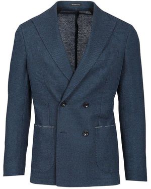 Al Duca d'Aosta Double-breasted Jacket - Blue