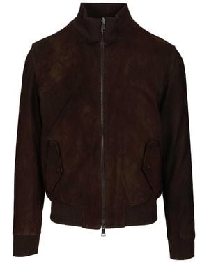 Al Duca d'Aosta Reversible Suede Jacket - Black