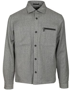 ZEGNA Techmerinotm Overshirt - Gray