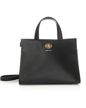 Burberry Mini "cotswolds" Tote Bag - Black