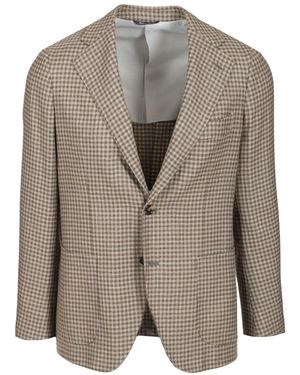 Al Duca d'Aosta Cashmere And Wool Blazer - Brown
