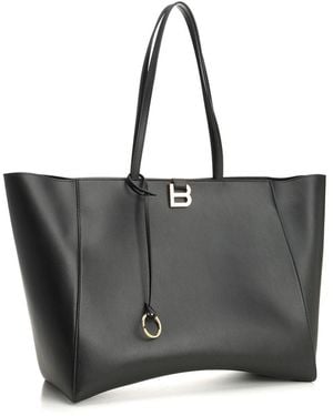 トートバッグ BALENCIAGA 'Tote Hourglass Soft' large shopping bag Balenciaga Hourglass Soft Tote Bag Large in Black | Lyst Canada