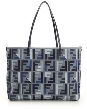 Fendi "roll" Large Tote Bag - Blue