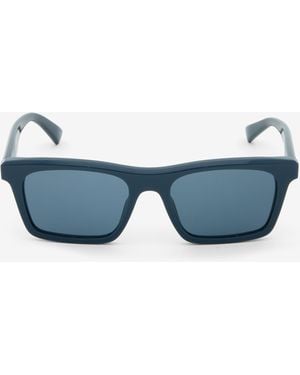 McQueen Occhiali Da Sole Rettangolari Con Logo Mcqueen - Blu