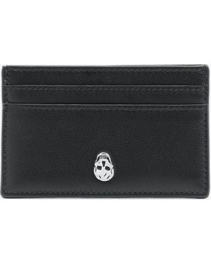 McQueen Skull Card Holder - Schwarz