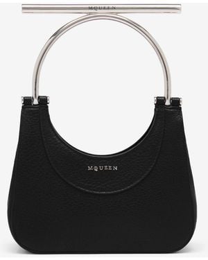 McQueen Borsa cross-bar mini - Nero