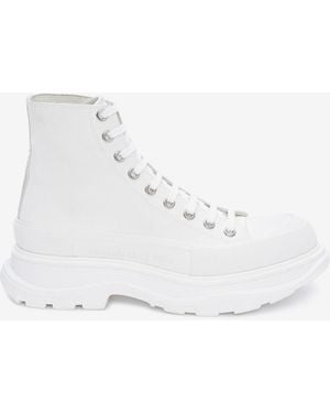 McQueen Bottines Tread Slick - Blanc