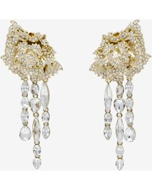 McQueen Boucles D'Oreilles Œillet - Blanc