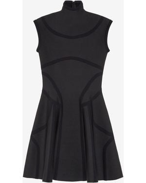 McQueen Anatomical Lines Knit Mini Dress - Black