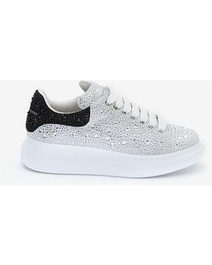 McQueen SNEAKER OVERSIZE CRYSTAL - Bianco
