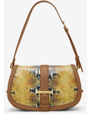 McQueen Große T-Bar Satchel - Mettallic