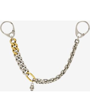 McQueen Charm Doppio Con Catena - Multicolore